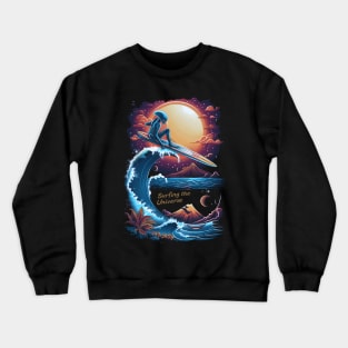 Alien surfing 88063 Crewneck Sweatshirt